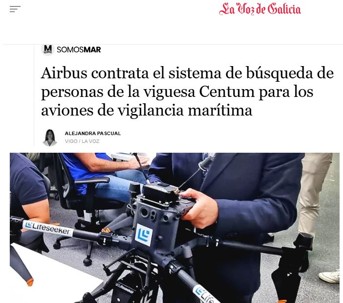 Noticia de prensa sobre la integración del Lifeseeker