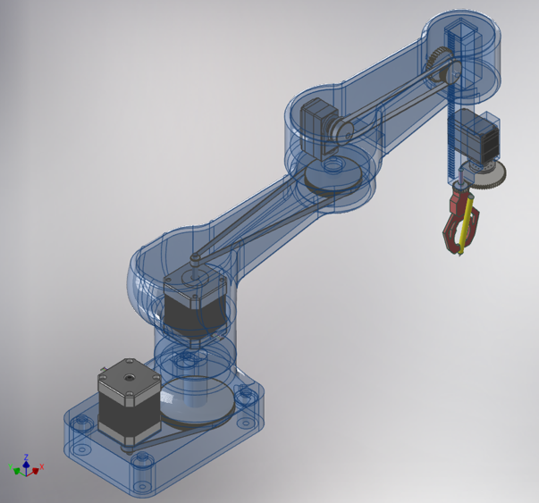 Robot SCARA en movimiento